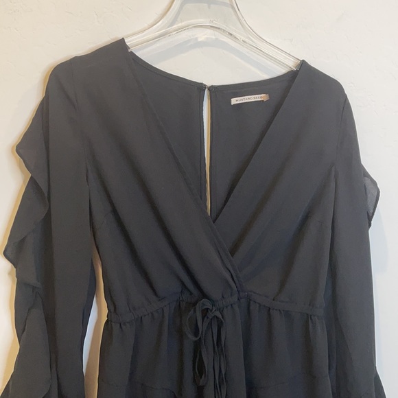 Mustard Seed black romper size Small (Y) - Picture 2 of 7